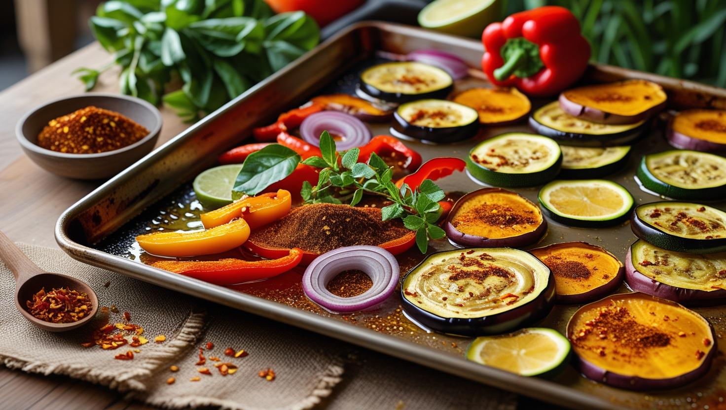 Légumes rôtis aux épices jerk : un feu doux dans l'assiette
