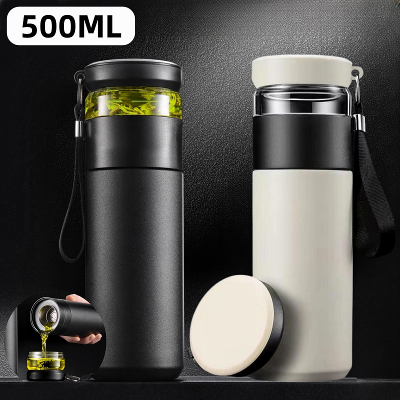 GRANDE BOUTEILLE A INFUSEUR INTEGRE - 500 ML – accessoire Feuillages du Monde