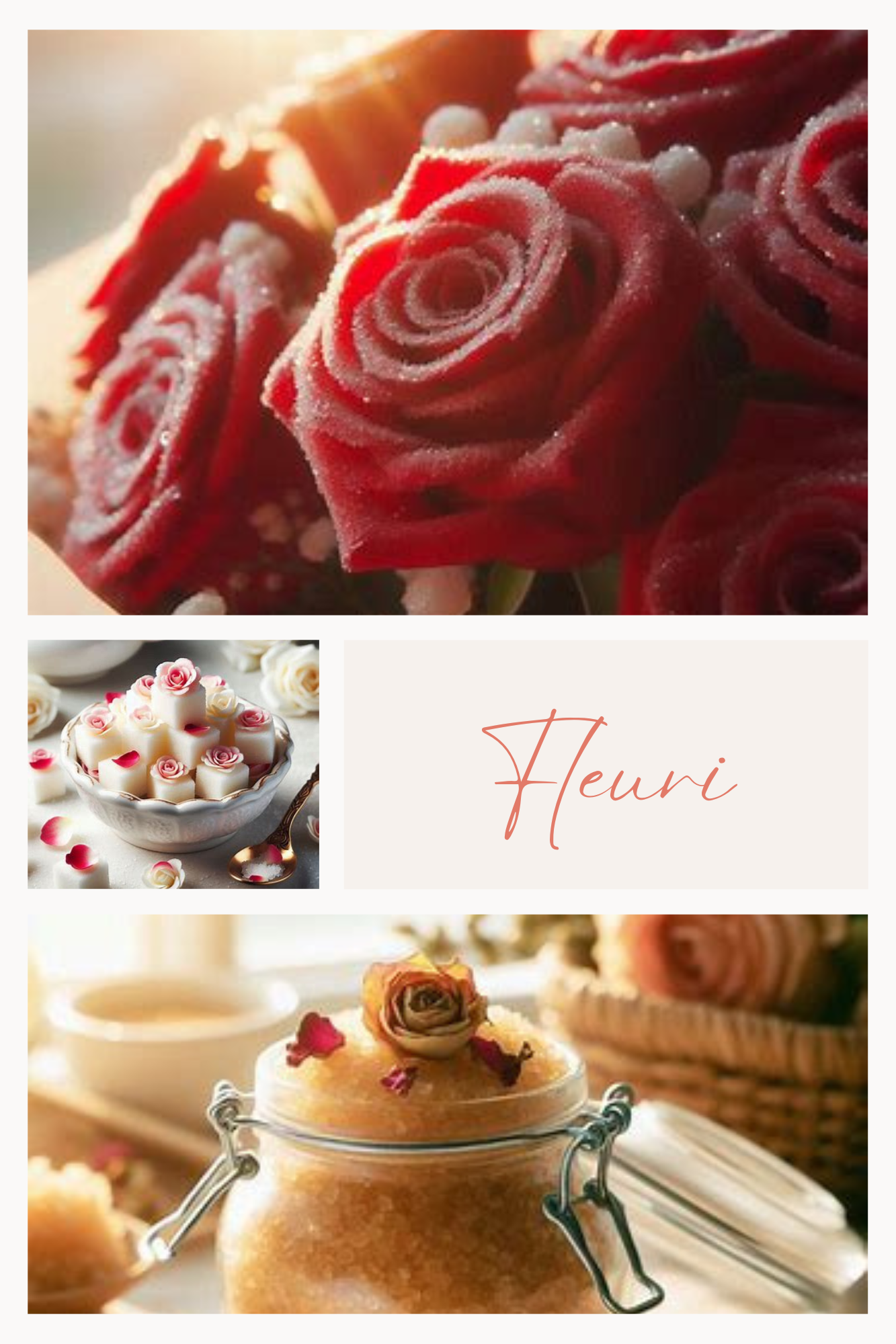 SUCRE FLEURI - Pétales de rose – sucre Feuillages du Monde