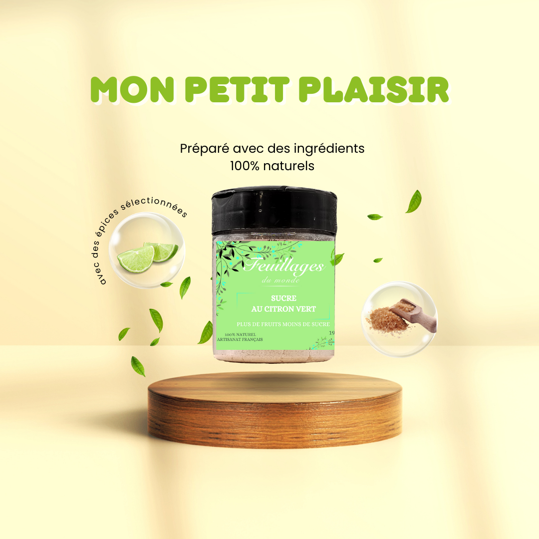 SUCRE FRUITE - Citron vert – sucre Feuillages du Monde