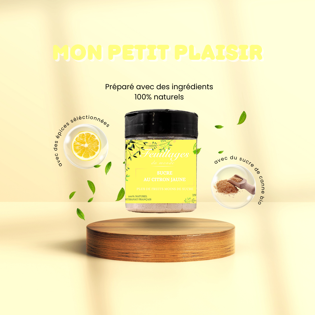 SUCRE FRUITE - Citron jaune – sucre Feuillages du Monde