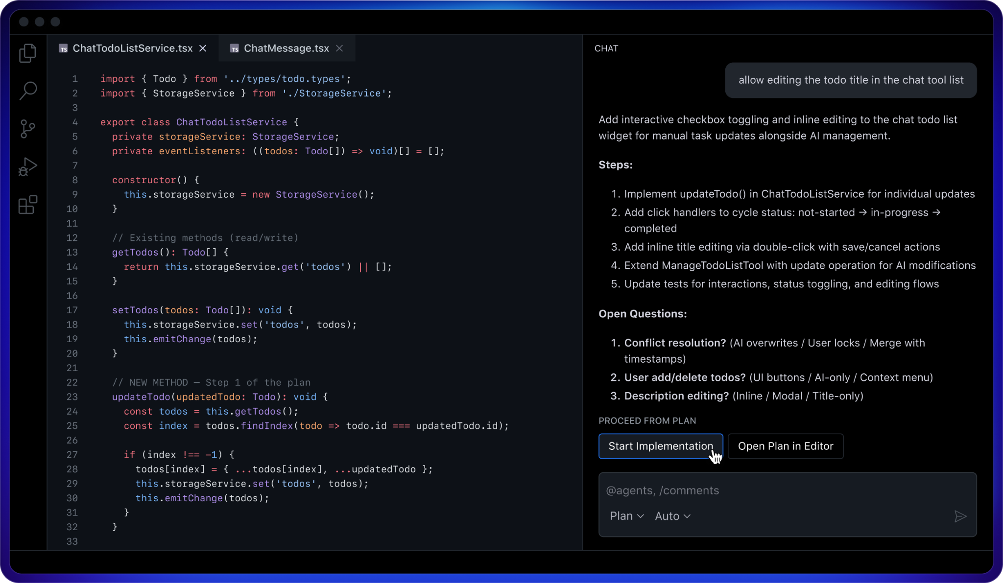 GitHub Copilot agent mode in VS Code