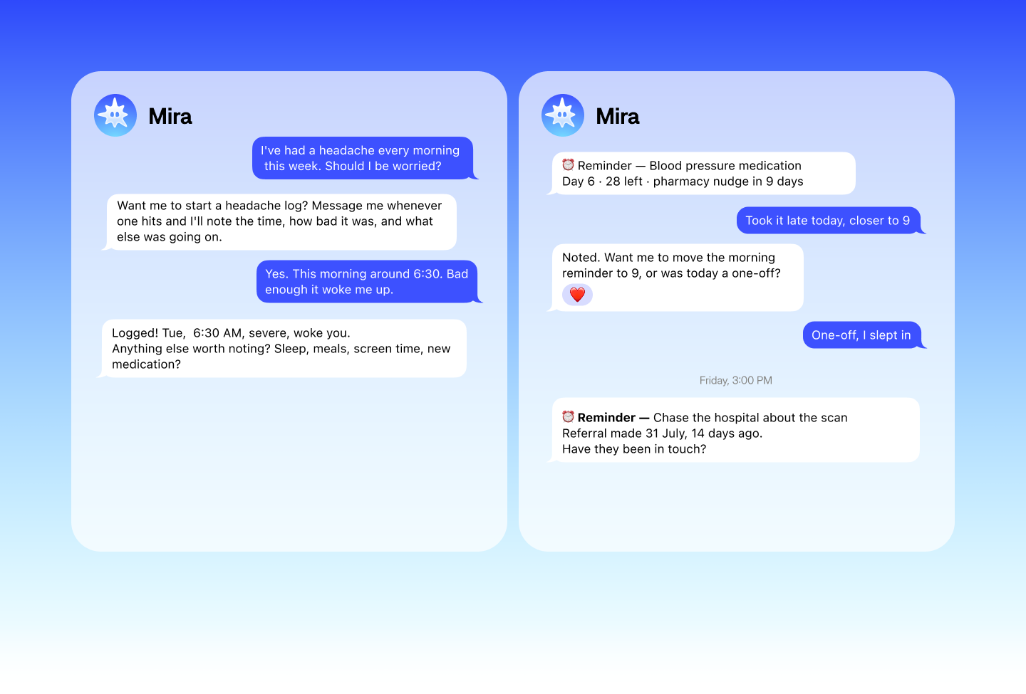 Mira AI agent for personal use