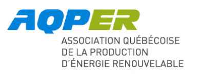 Logo of AOPER with text Association Québecoise de la Production d'Énergie Renouvelable.