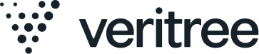 Veritree company logo with stylized tree made of dots.