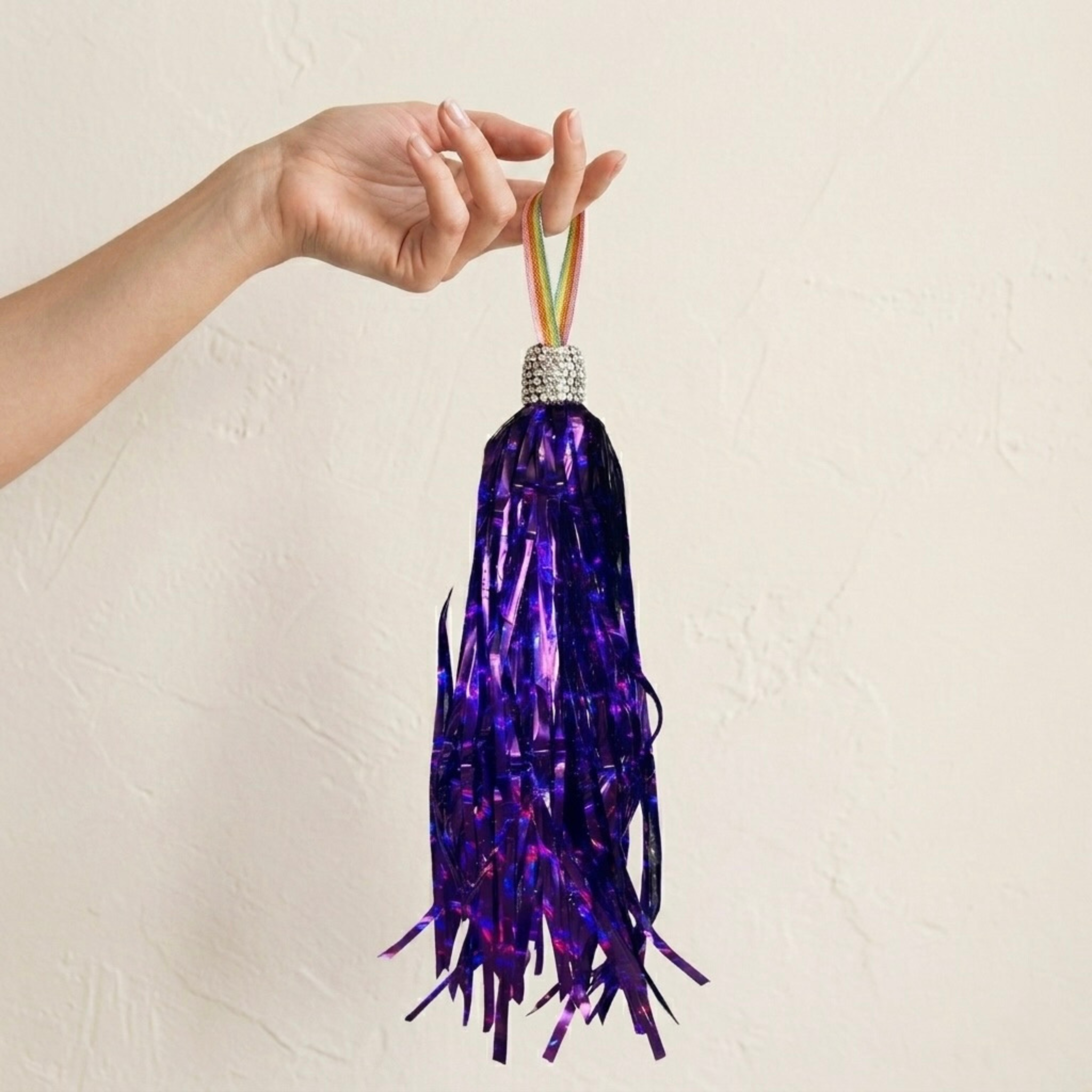 Lluvias de danza morado metálico