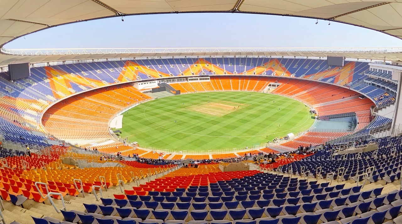 Narendra Modi Stadium — India's world-class cricket venue symbolising Olympic hosting ambitions