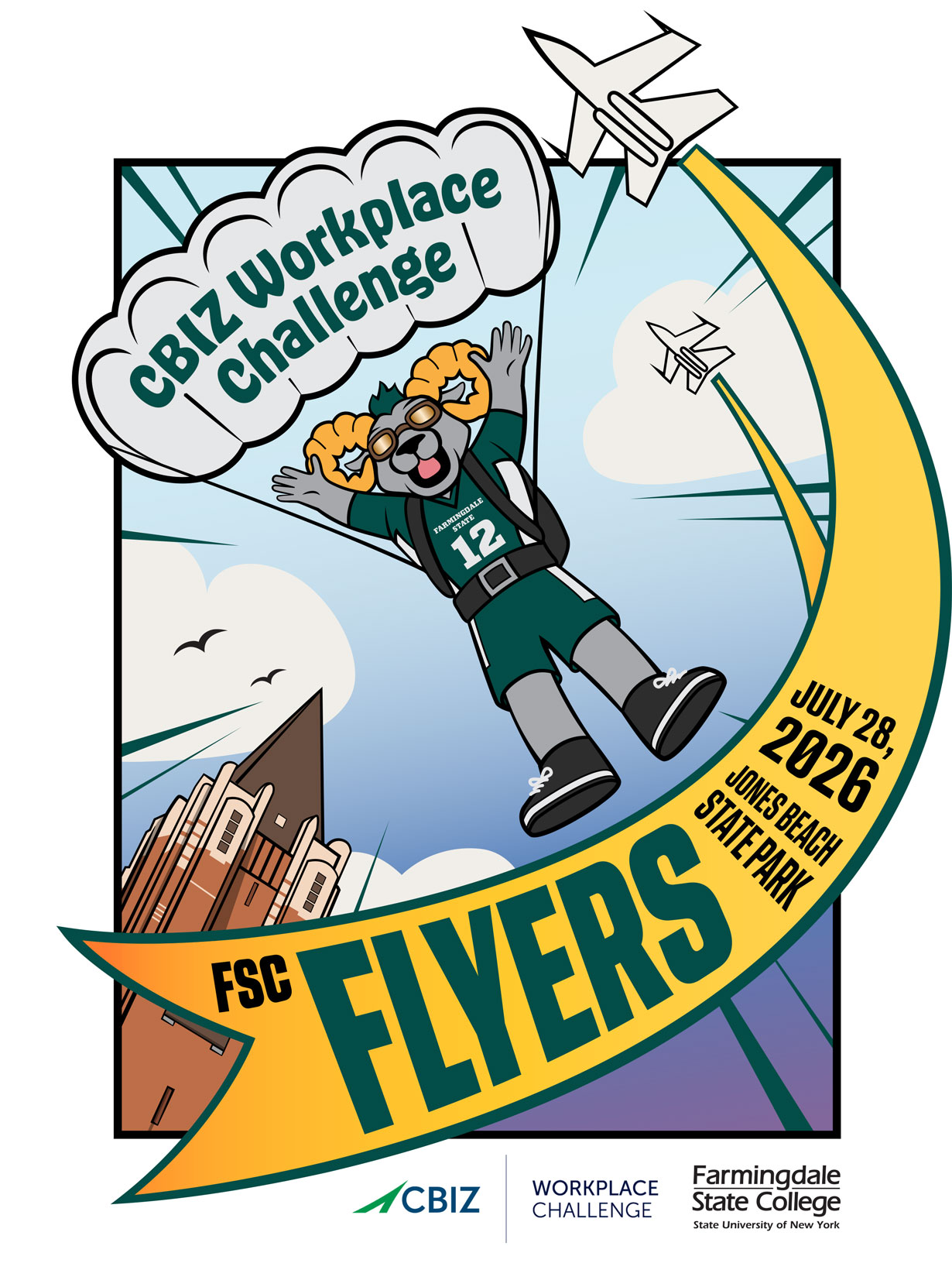 CBIZ Workplace Challenge t-shirt design by Nicole Collado.