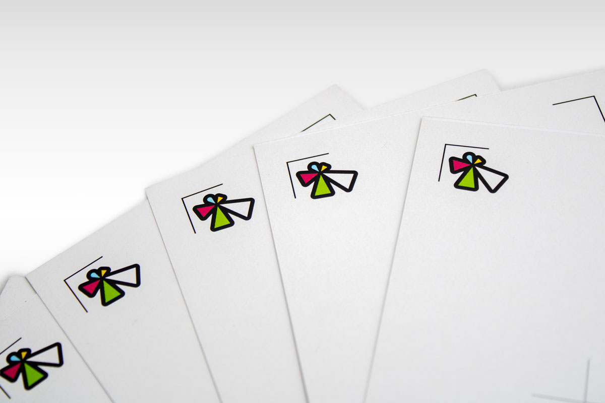 Back of Pigment cards spread out.