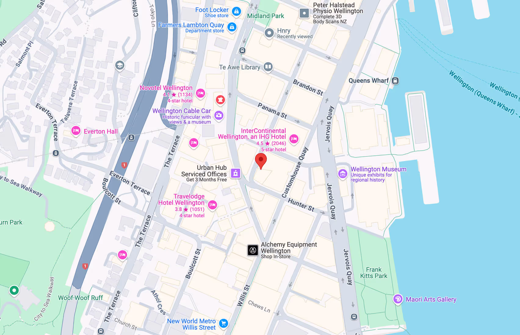 Wellington location on map