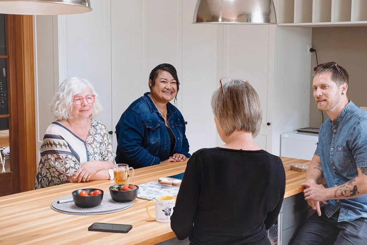 Charity customers of ImpactLab in discussion