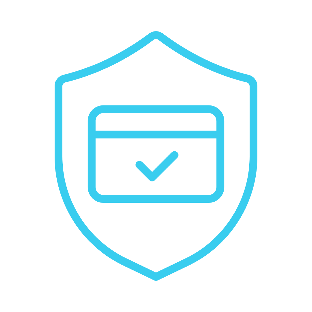 Abstract blue icon representing a person with sound waves beside the head and body.