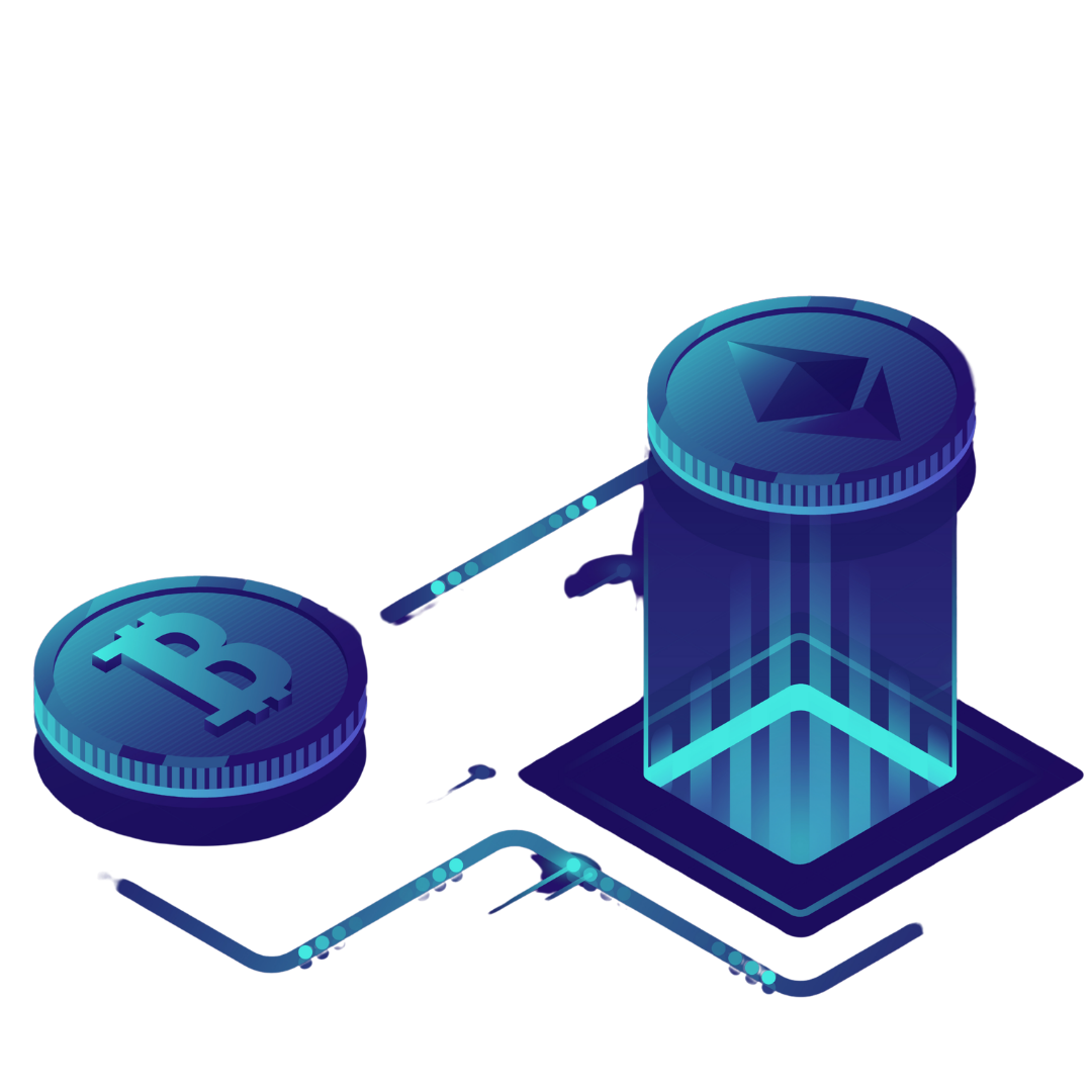 Blue user icon symbol with a circular head and curved body on a transparent background.