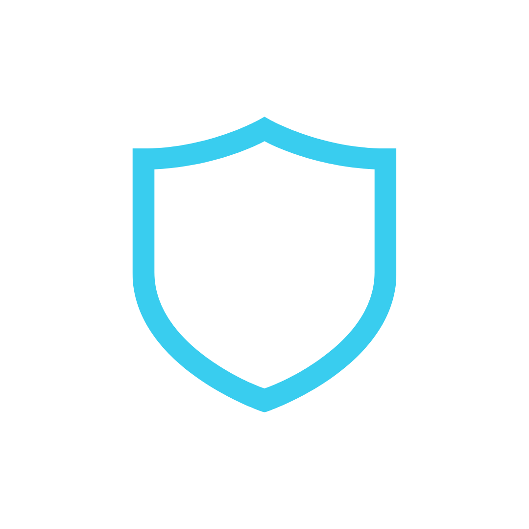 Blue line icon of a handshake in front of a document with a checkmark and gear symbol, representing agreement and settings or configuration.