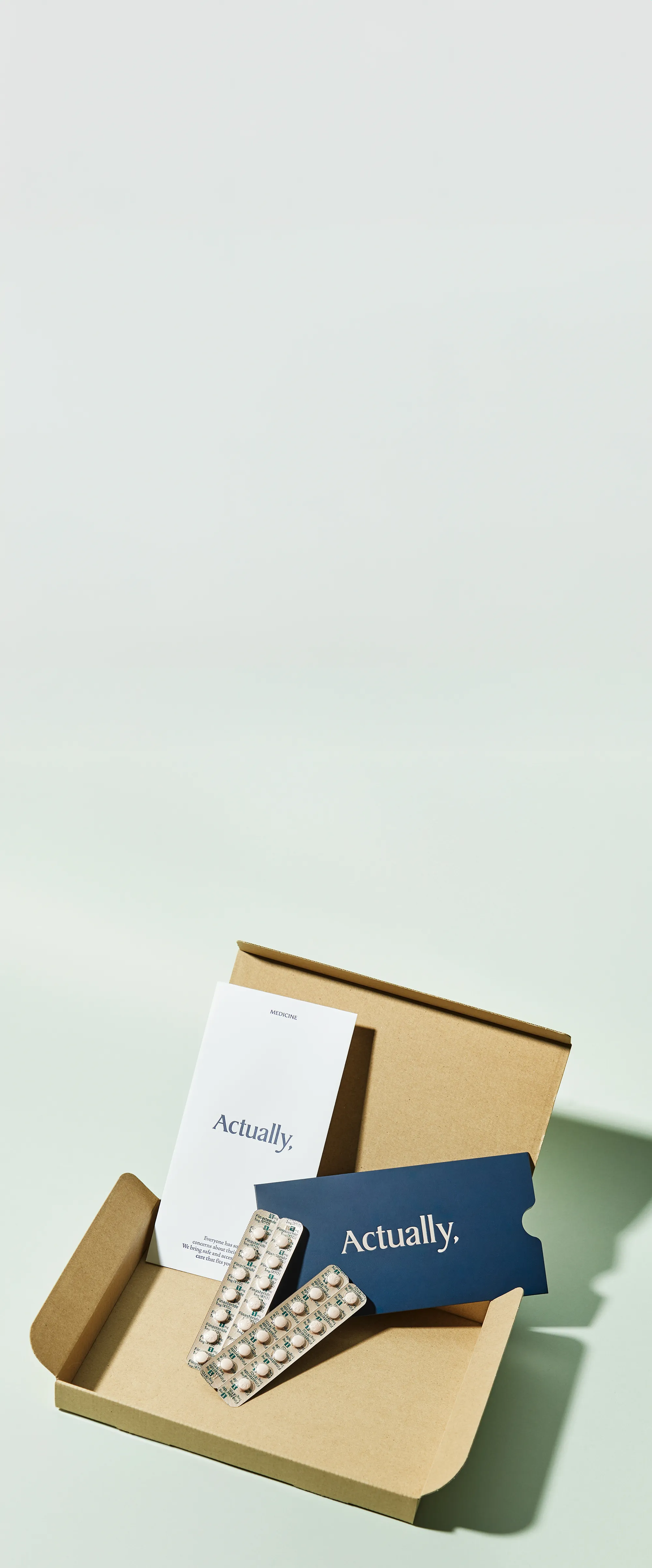 Actually,の医薬品と梱包物