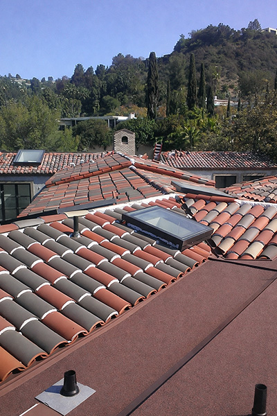 Residential tile roof in California designed for durability and sun protection installed by 3B Roofing in Los Angeles County