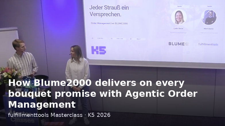 How Blume2000 turns every bouquet into a promise with Agentic Order Management