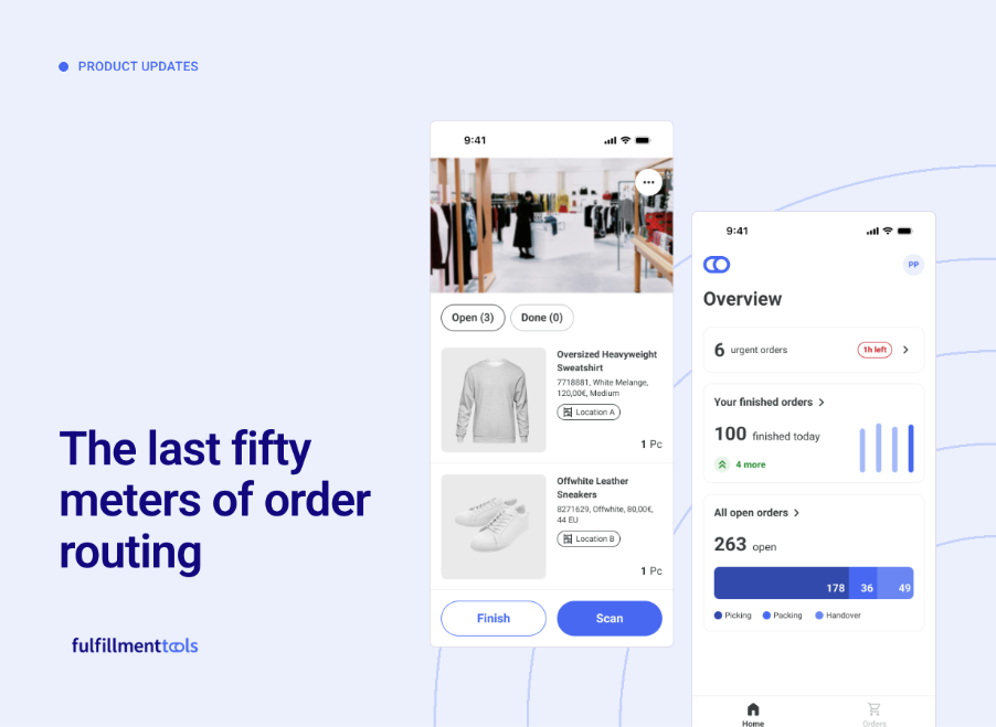 Store Operations: The last fifty meters of order routing