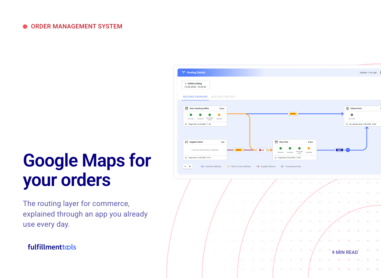 Google Maps for your orders: Order management, explained