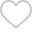 Simple red heart outline icon on a transparent background.