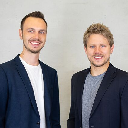 Mathias Maier und Lukas Krainz. Geschäftsführer Vereinsplaner