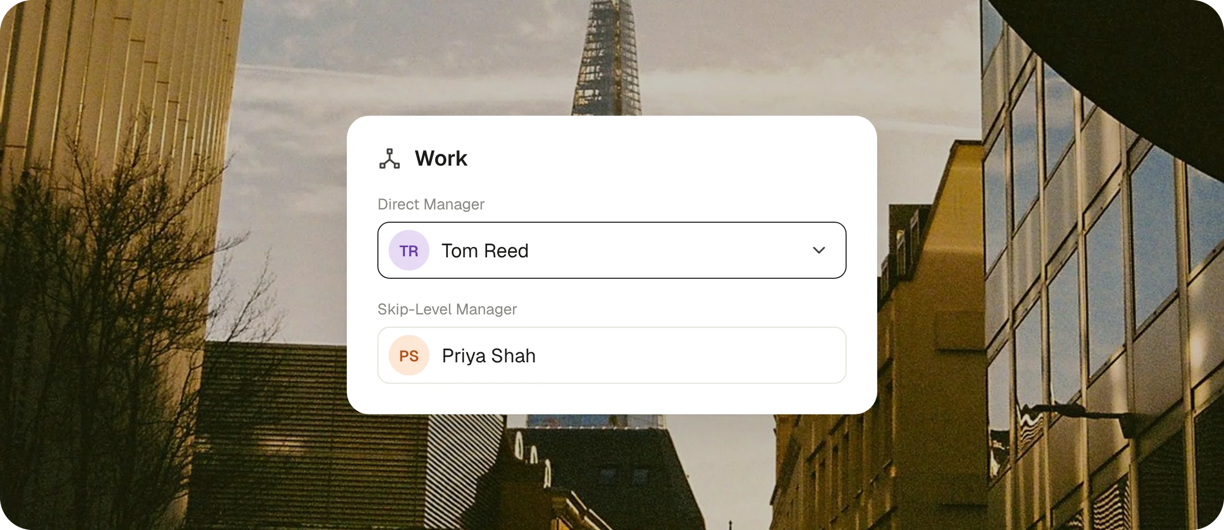 Reports To is now Direct Manager