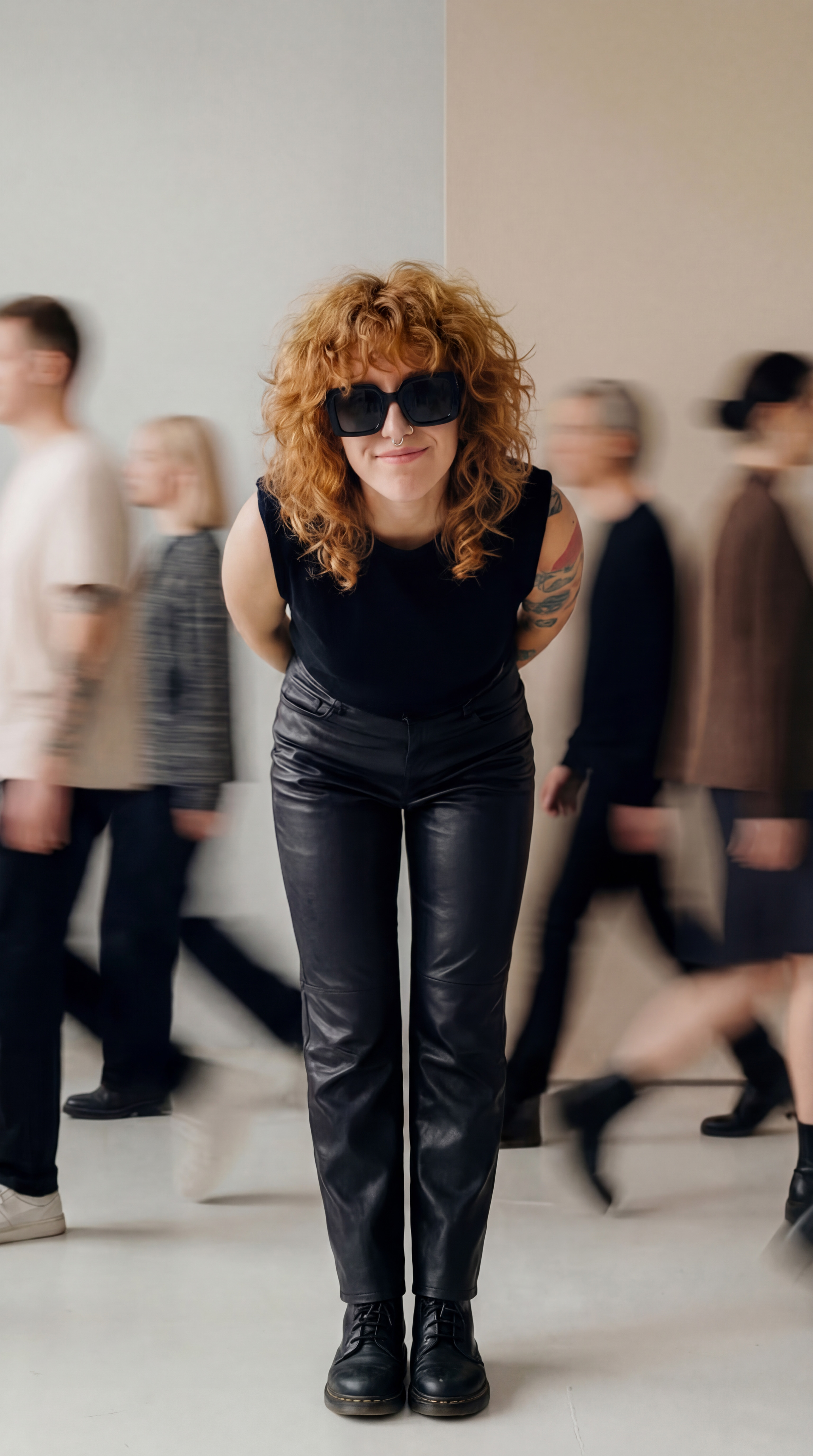 Director portrait, blurred motion