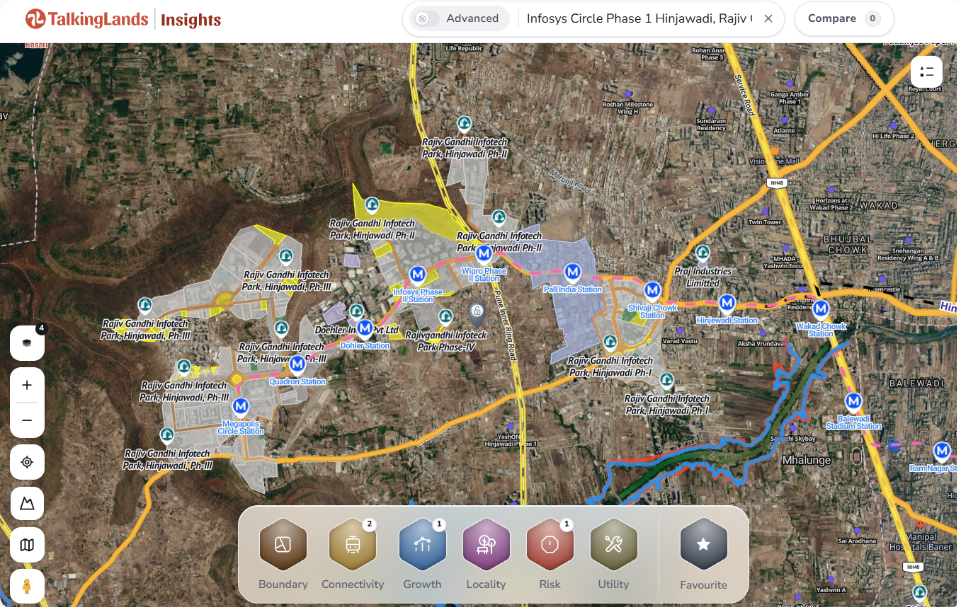 Hinjewadi Pune infrastructure development map