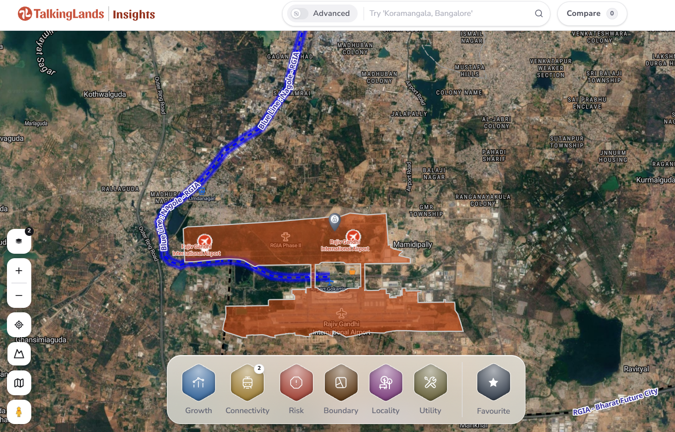 TalkingLands Insights map - check any plot before you buy