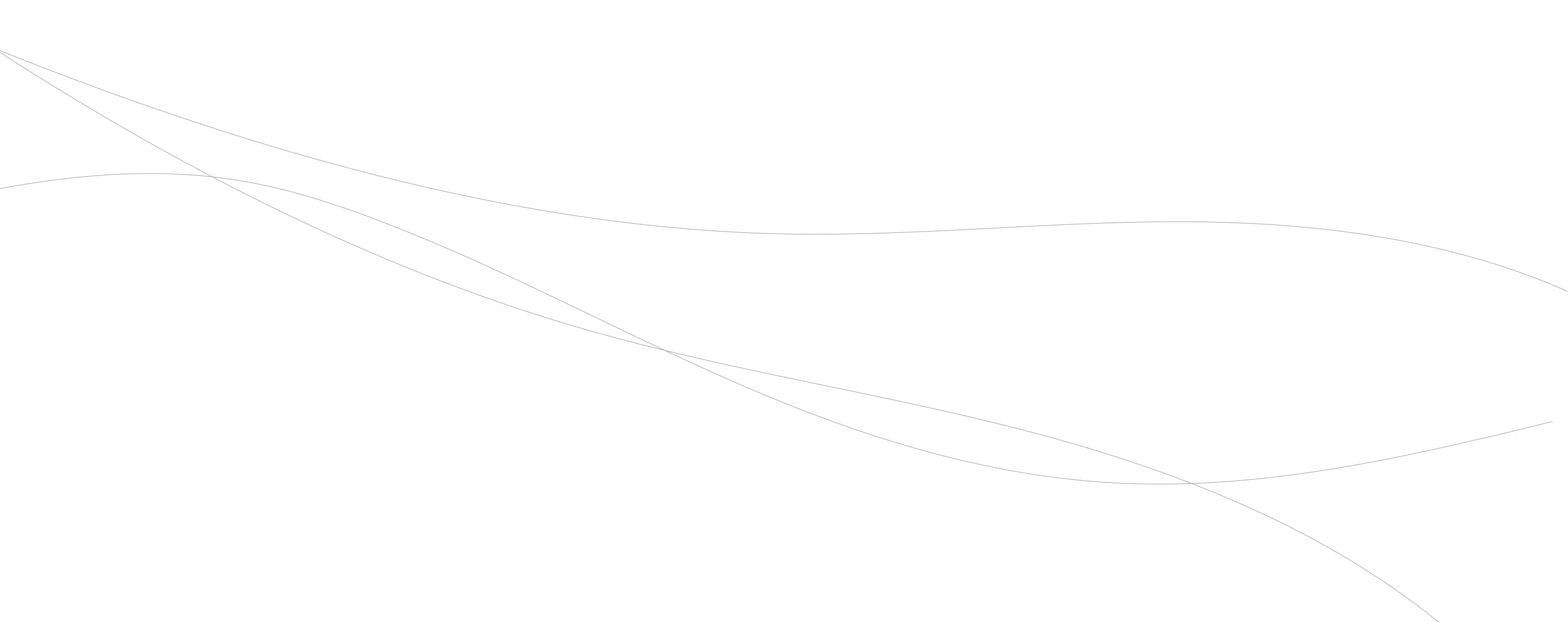 Black background with thin white flowing curved lines crossing diagonally.