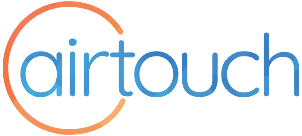 Logo with a red arrow curving up and right, intertwined with a blue arrow curving left and down.