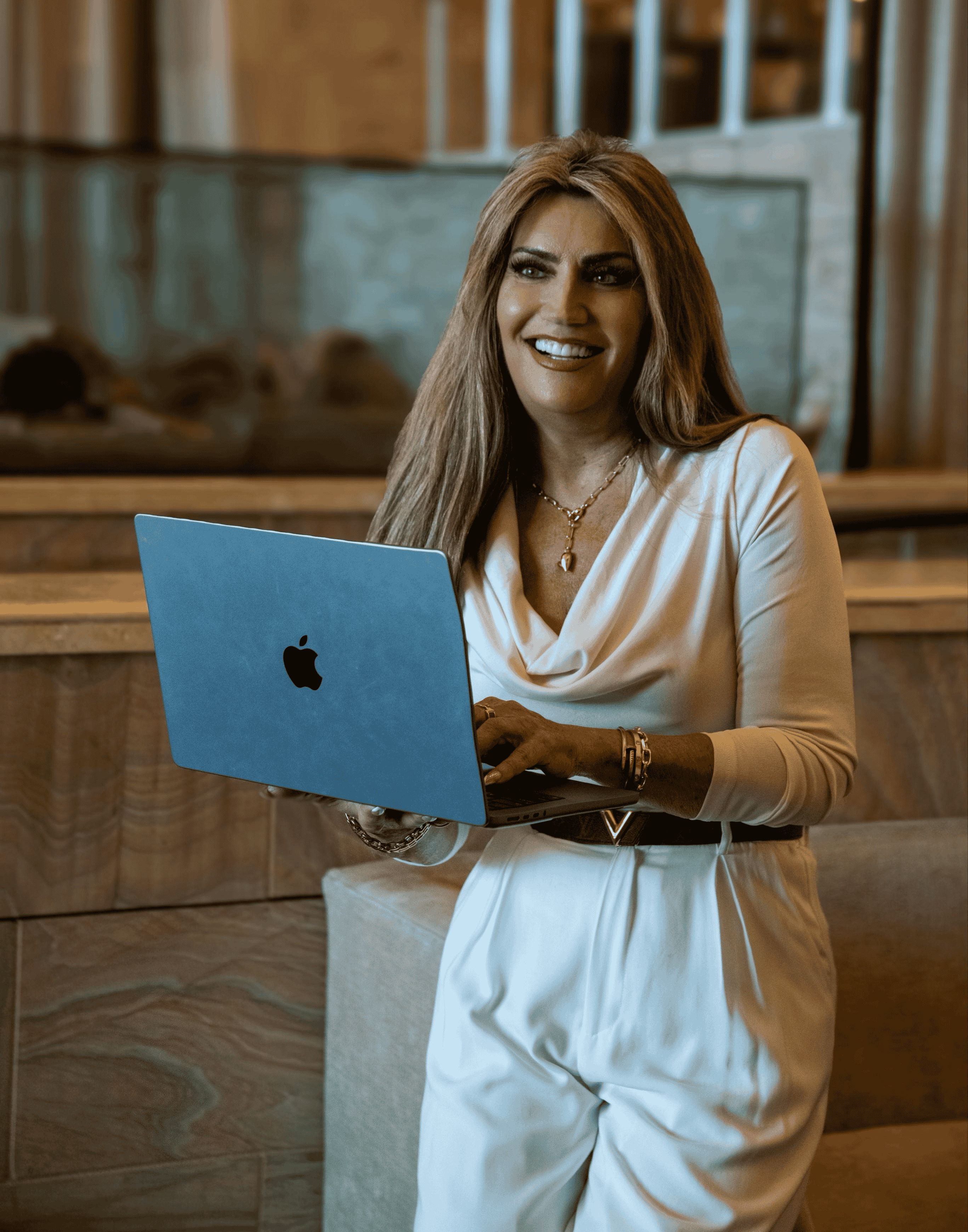 Amilya Antonetti working