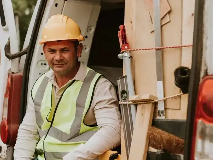 Electrical contractor reviewing tax write-offs and job finances
