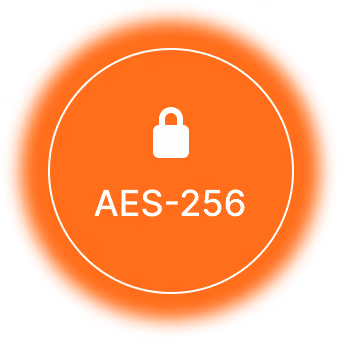 Encryption at rest with AES-256