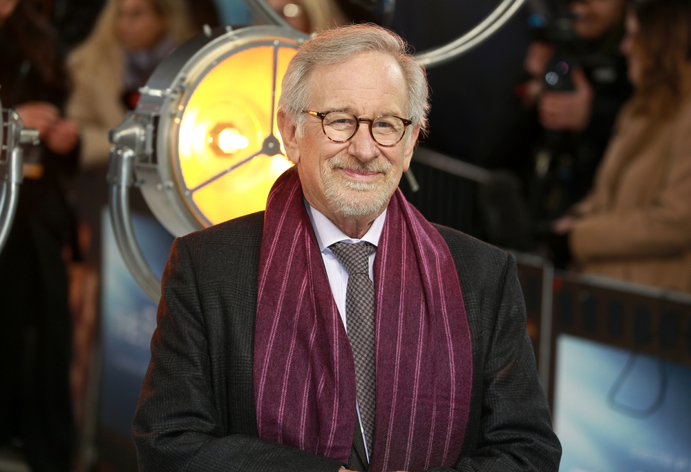 World-famous film director Steven Spielberg attending a movie premiere event