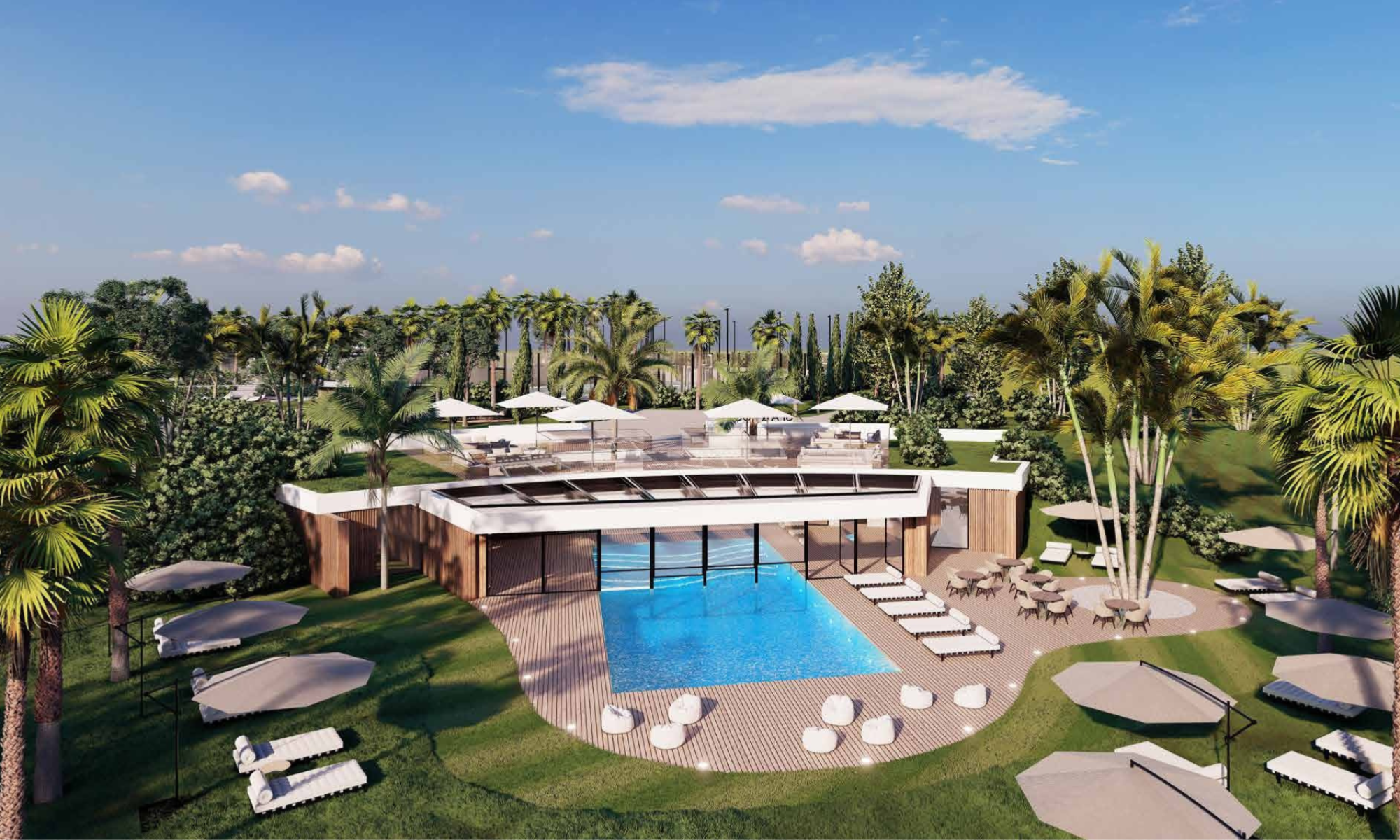 Quinta Heights luxury apartment development in Central Algarve, featuring pool and spa