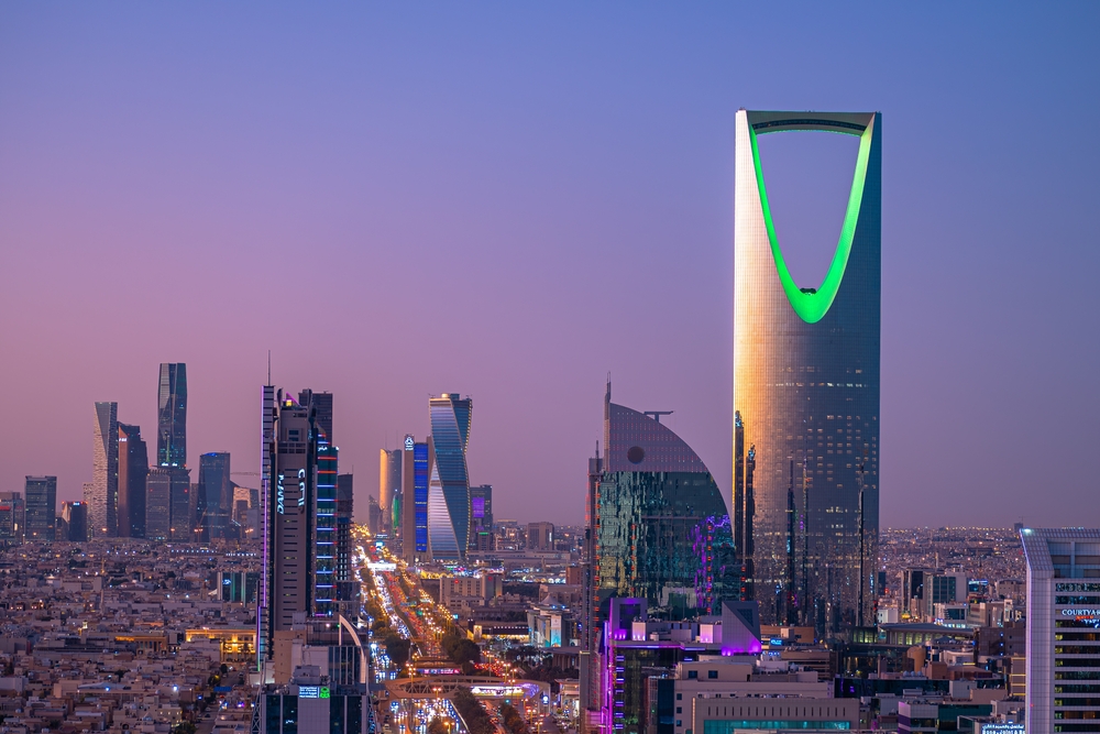 Skyline view of Riyadh in Saudi Arabia