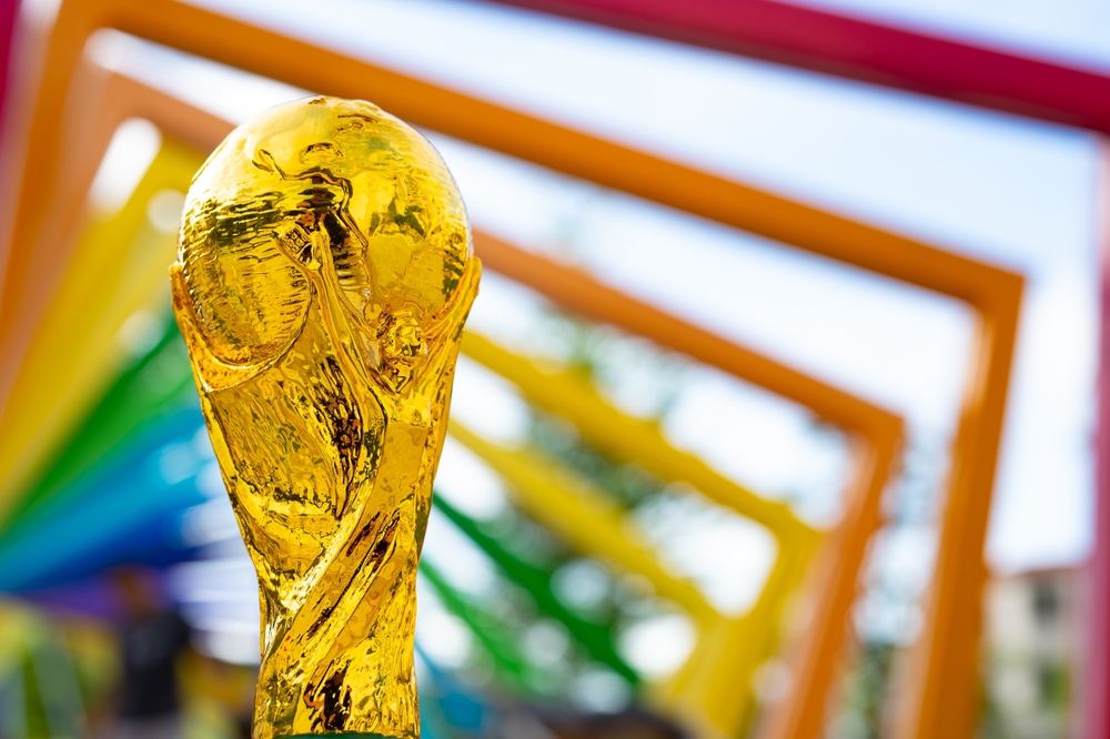 World cup trophy ahead of Portugal's 2030 hosting 