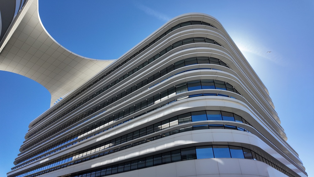 Modern business centre in Portugal with modern architecture