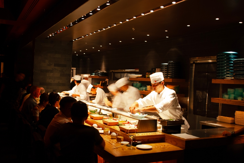Inside a Nobu restaurant