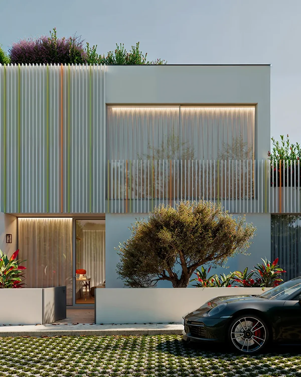 Modern Ocean Seven SocialVertical Rita development exterior and landscaping in Portugal