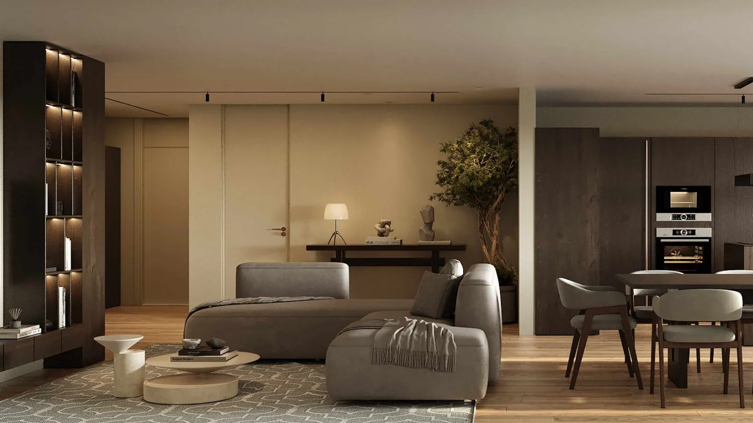 Luxury apartment interior showcasing Art House Porto development design and features.
