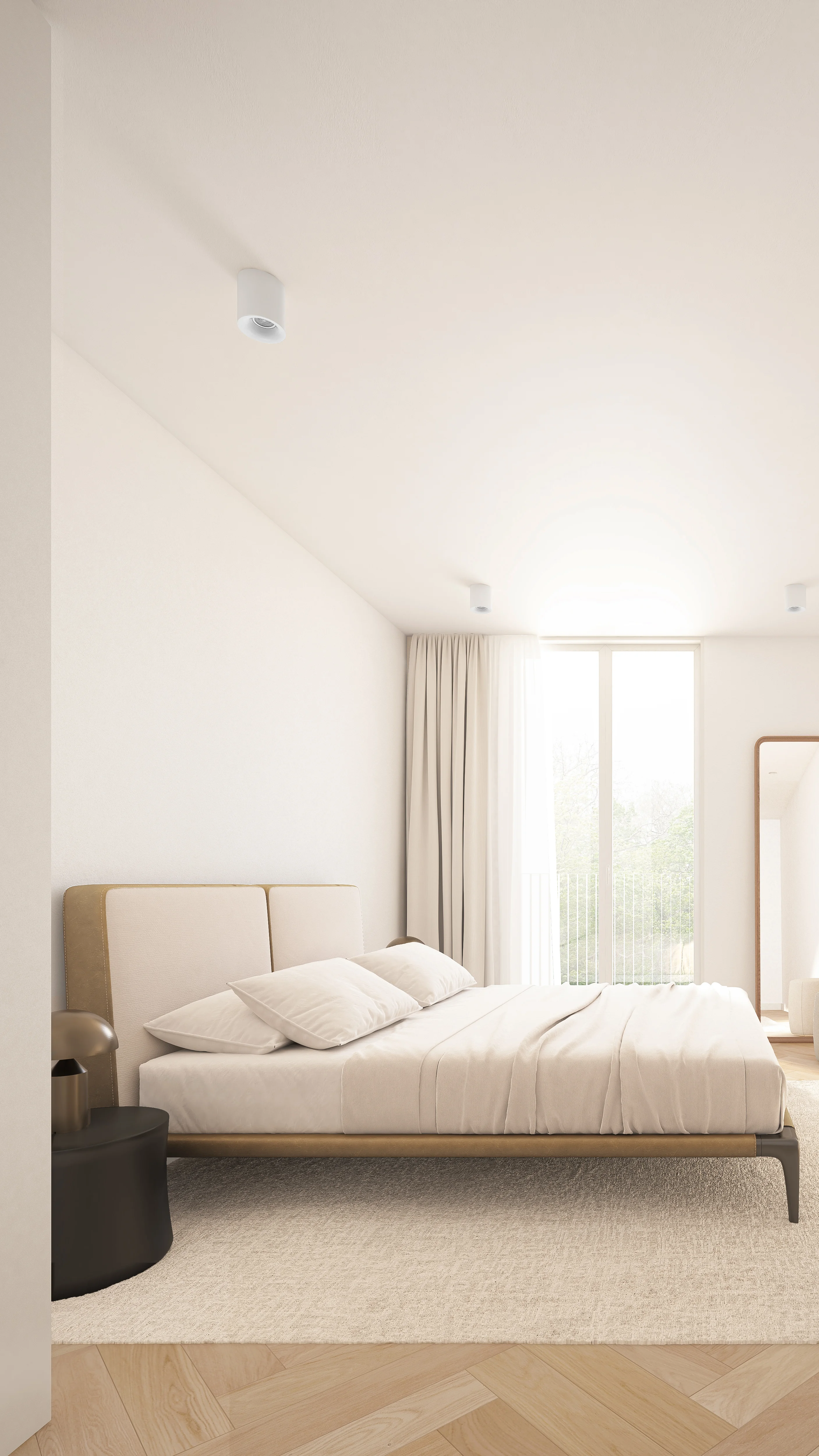 Modern bedroom interior showcasing Vercial development vision in Portugal.