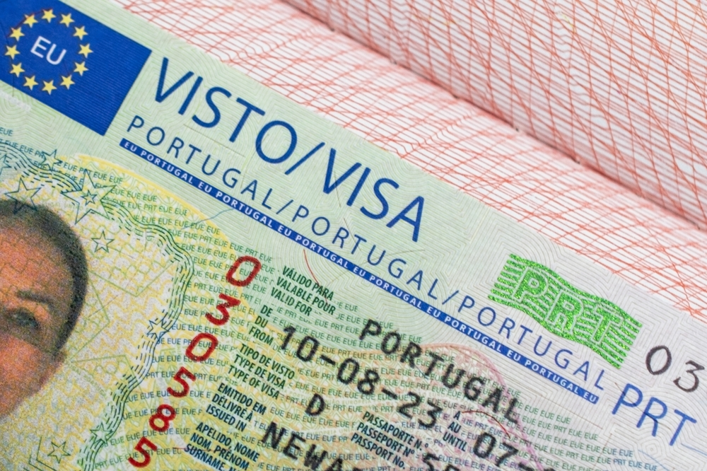 Portugal visa close up