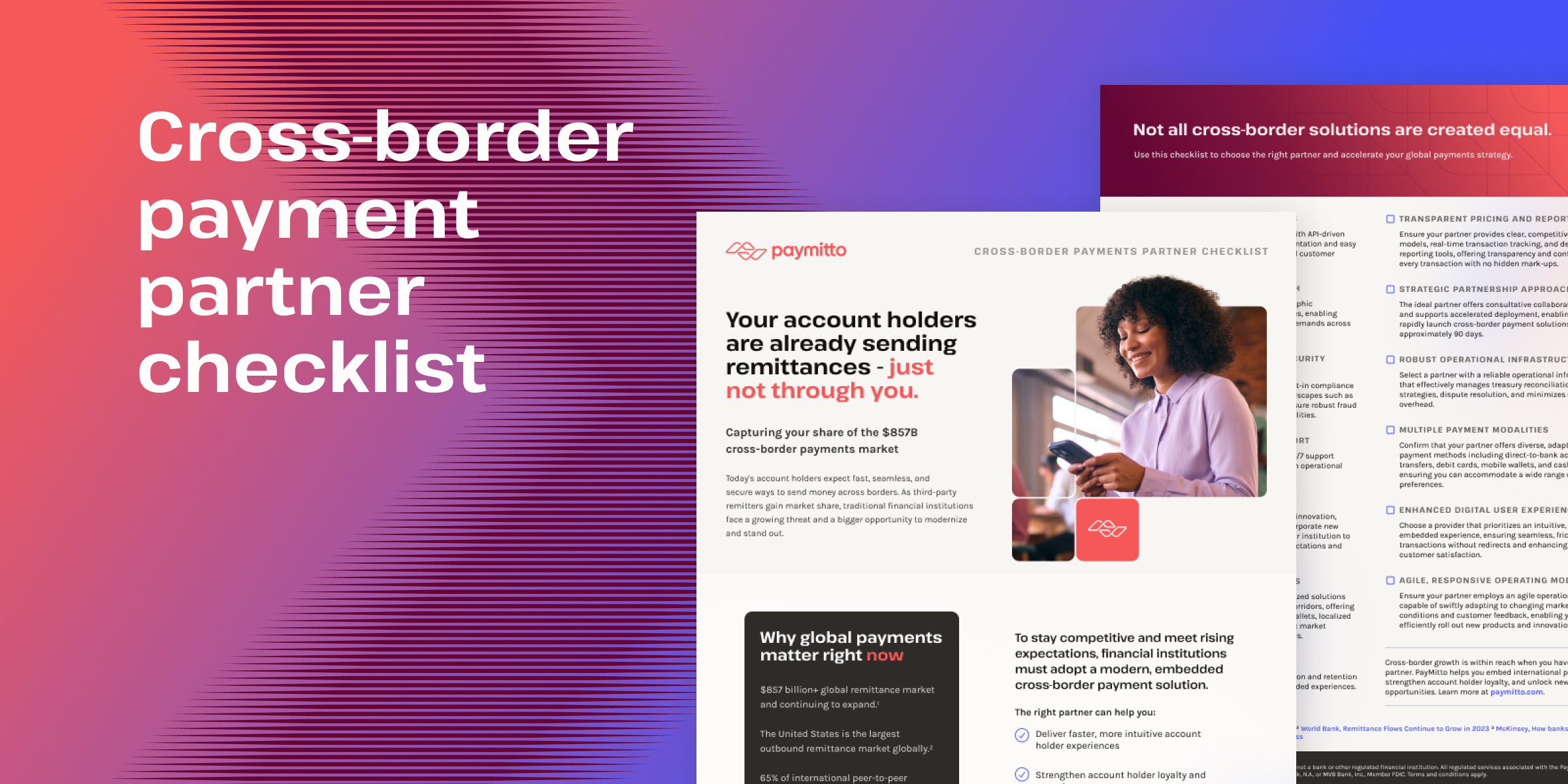 PayMitto cross-border payments partner checklist cover