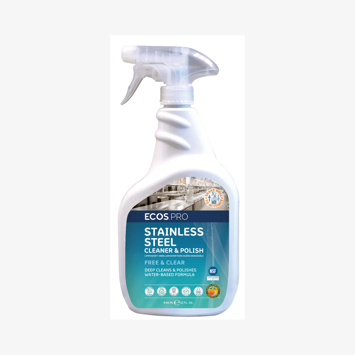 ECOS PRO stainless steel cleaner and polish