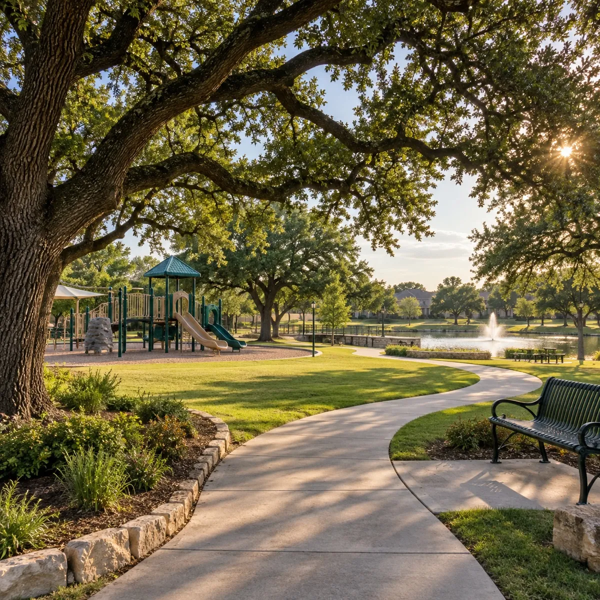 Thousand Oaks Park in DeSoto, Texas