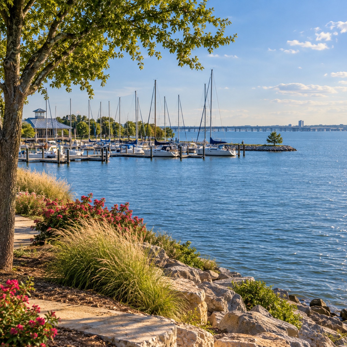 Lake Ray Hubbard in Rowlett, Texas
