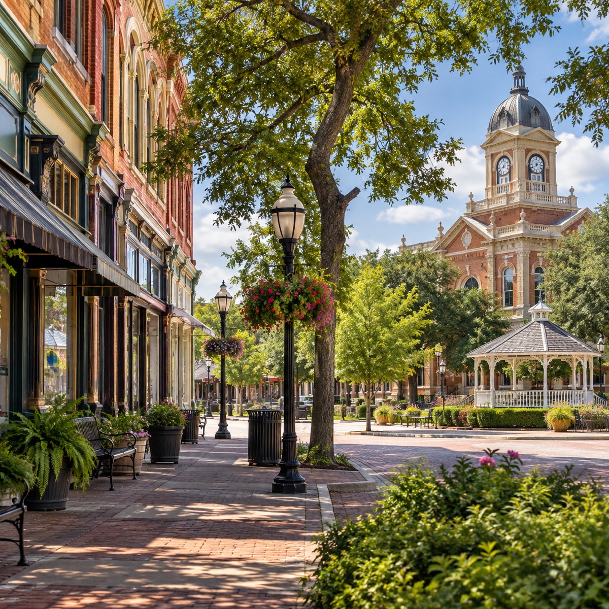 Historic Lancaster Square in Lancaster, Texas