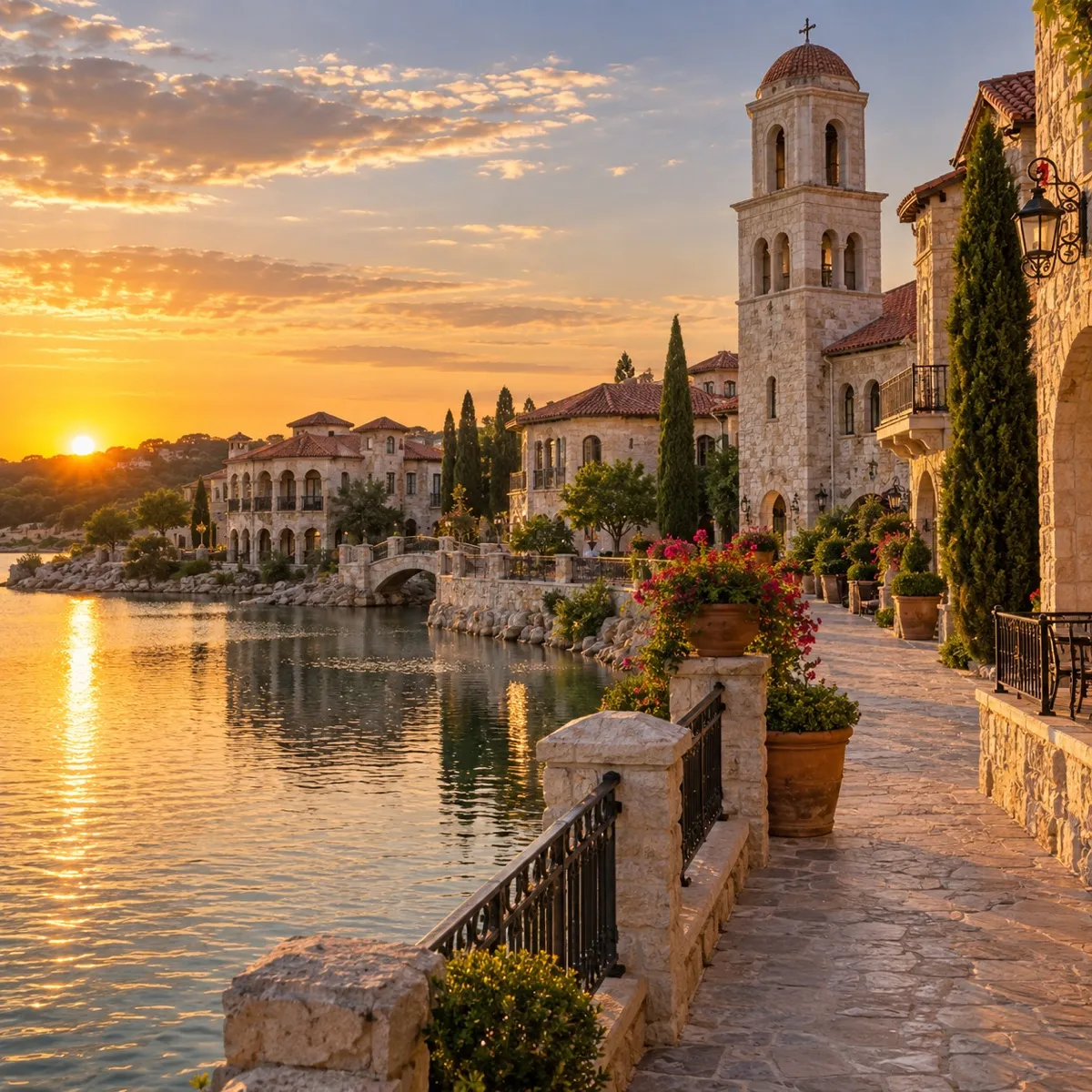Adriatica Village in McKinney, Texas